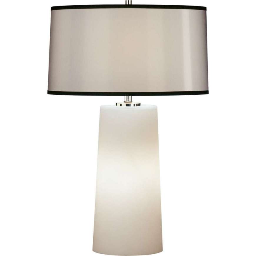 Picture of RICO ESPINET OLINDA ACCENT LAMP IN FROSTED WHITE CASED GLASS BASE WITH NIGHT LIGHT 1580B