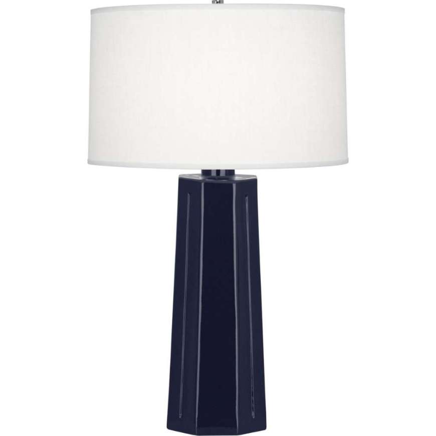 Picture of MIDNIGHT MASON TABLE LAMP IN MIDNIGHT BLUE GLAZED CERAMIC MB960