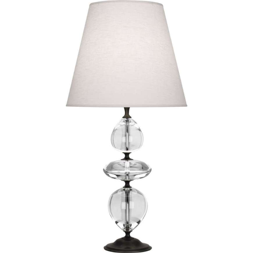 Picture of WILLIAMSBURG ORLANDO TABLE LAMP IN DEEP PATINA BRONZE FINISH W/ CLEAR CRYSTAL ACCENT Z260