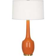 Picture of PUMPKIN DELILAH TABLE LAMP IN PUMPKIN GLAZED CERAMIC PM701