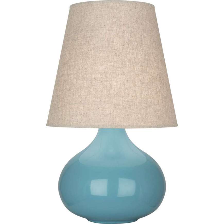 Picture of STEEL BLUE JUNE ACCENT LAMP IN STEEL BLUE GLAZED CERAMIC OB91