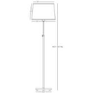 Picture of KOLEMAN FLOOR LAMP IN POLISHED NICKEL S463