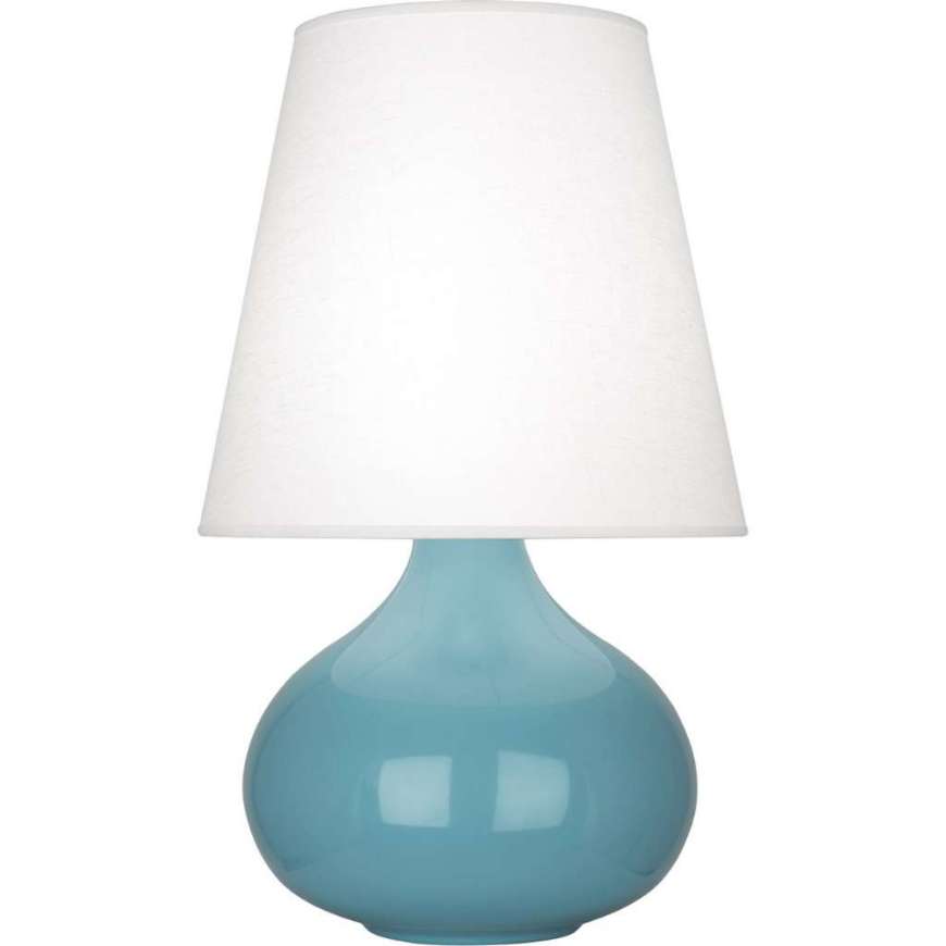 Picture of STEEL BLUE JUNE ACCENT LAMP IN STEEL BLUE GLAZED CERAMIC OB93