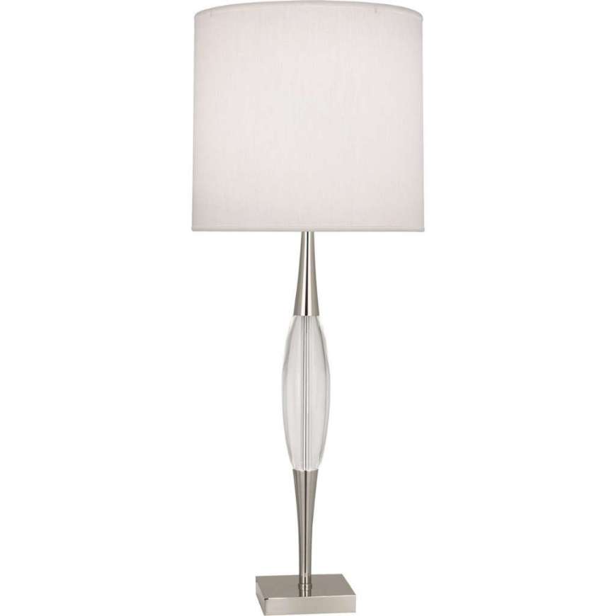 Picture of JUNO TABLE LAMP IN POLISHED NICKEL FINISH W/ CLEAR GLASS ACCENT S207