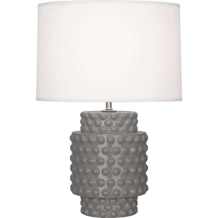 Picture of SMOKEY TAUPE DOLLY ACCENT LAMP IN SMOKY TAUPE GLAZED TEXTURED CERAMIC ST801