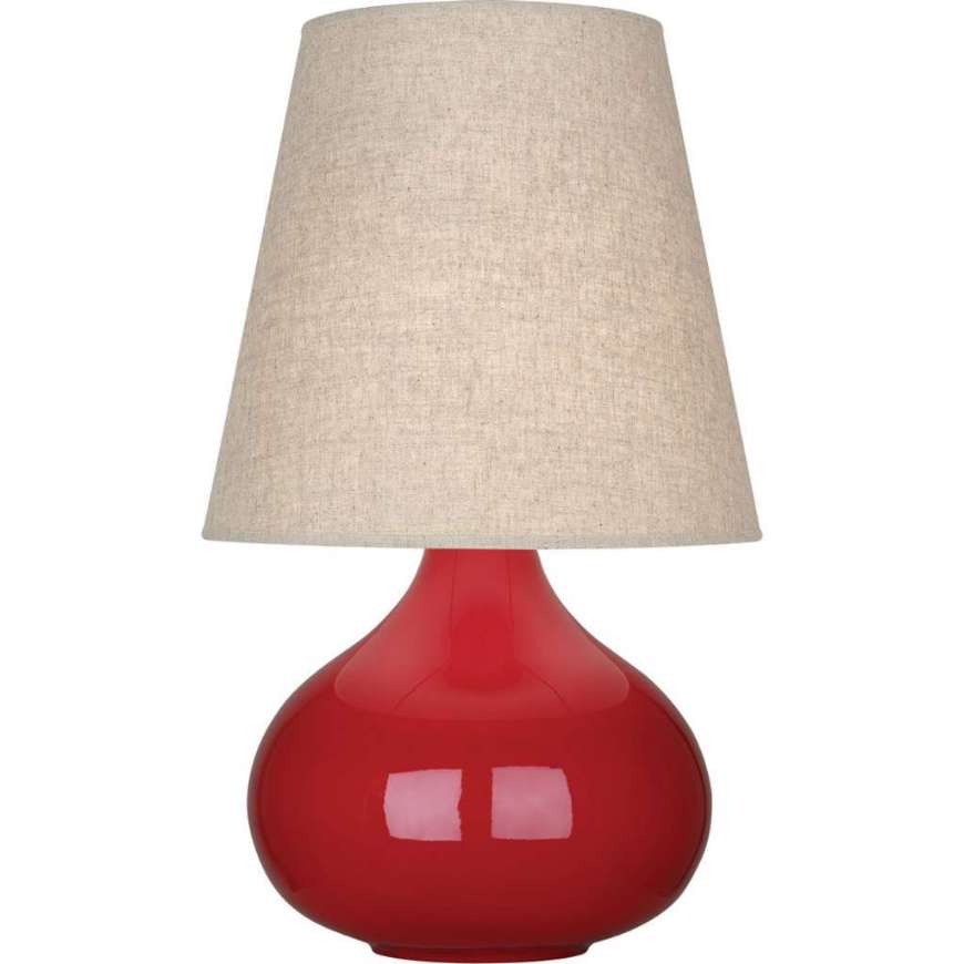 Picture of RUBY RED JUNE ACCENT LAMP IN RUBY RED GLAZED CERAMIC RR91