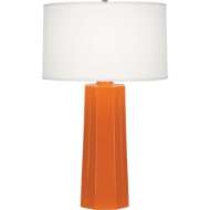 Picture of PUMPKIN MASON TABLE LAMP IN PUMPKIN GLAZED CERAMIC 963