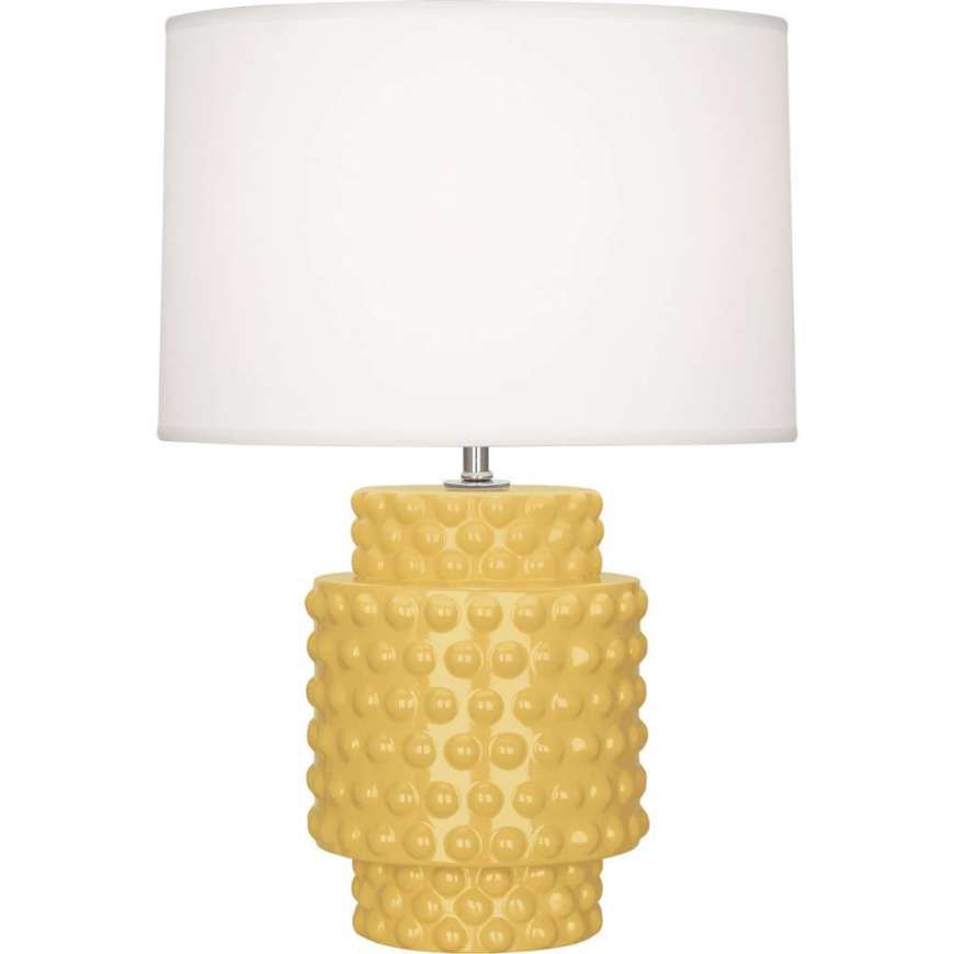 Picture of SUNSET DOLLY ACCENT LAMP IN SUNSET YELLOW GLAZED TEXTURED CERAMIC SU801