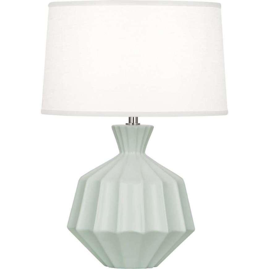 Picture of MATTE CELADON ORION TABLE LAMP IN MATTE CELADON GLAZED CERAMIC MCL18