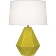 Picture of CITRON DELTA TABLE LAMP IN CITRON GLAZED CERAMIC CI930