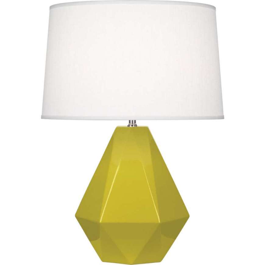 Picture of CITRON DELTA TABLE LAMP IN CITRON GLAZED CERAMIC CI930