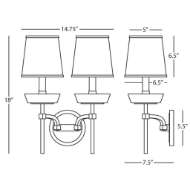 Picture of CRISTALLO WALL SCONCE S609