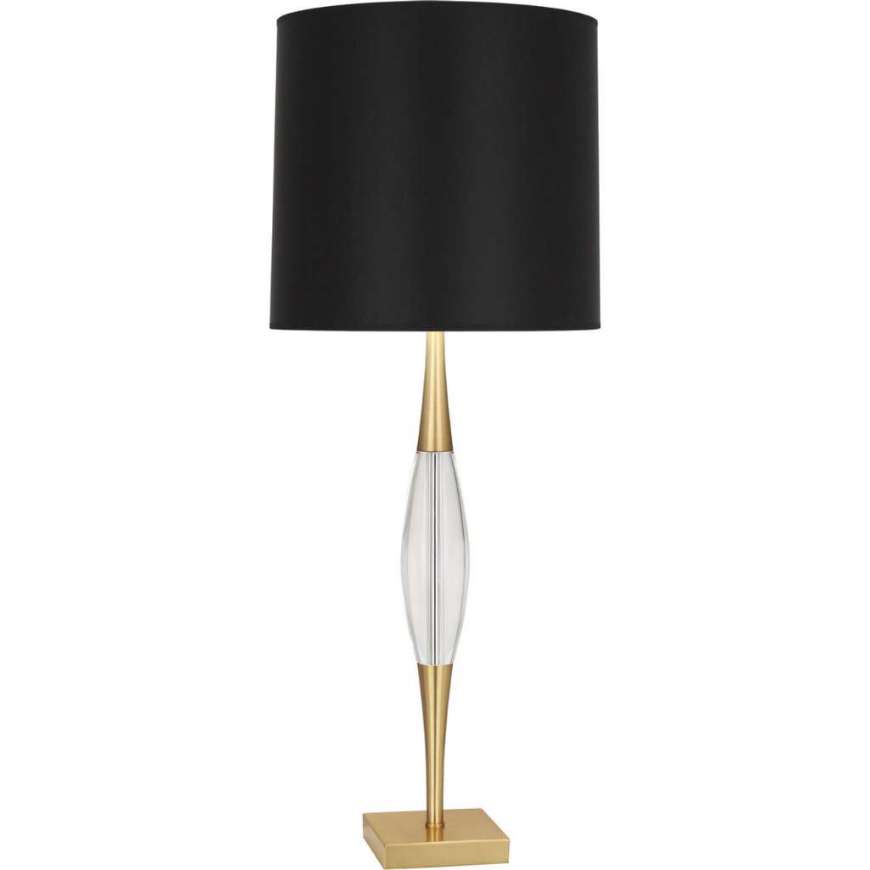 Picture of JUNO TABLE LAMP IN MODERN BRASS FINISH W/ CLEAR GLASS ACCENT 207B