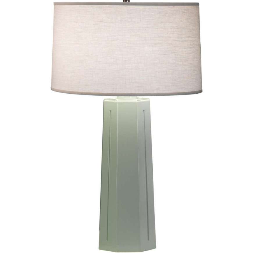 Picture of CELADON MASON TABLE LAMP IN CELADON GLAZED CERAMIC 977