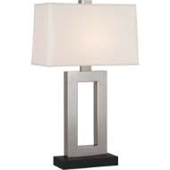 Picture of DOUGHNUT TABLE LAMP IN ANTIQUE SILVER 104XAS