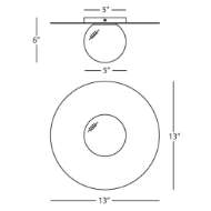 Picture of DAL FLUSHMOUNT 9875