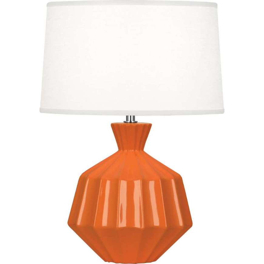 Picture of PUMPKIN ORION ACCENT LAMP IN PUMPKIN GLAZED CERAMIC PM989