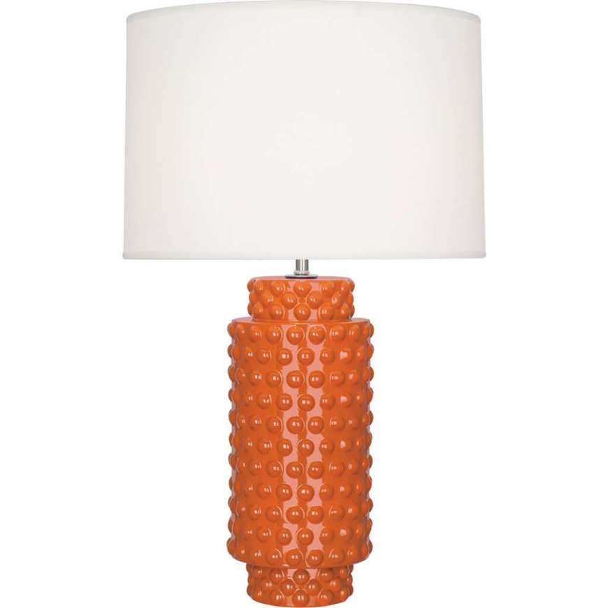 Picture of PUMPKIN DOLLY TABLE LAMP IN PUMPKIN GLAZED TEXTURED CERAMIC PM800