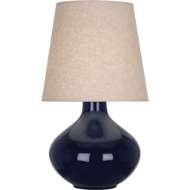 Picture of MIDNIGHT JUNE TABLE LAMP IN MIDNIGHT BLUE GLAZED CERAMIC MB991