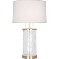 Picture of GLORIA TABLE LAMP IN MODERN BRASS FINISH WAVY GLASS BODY 1440