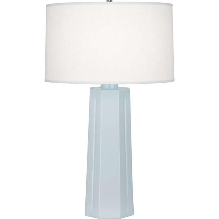 Picture of BABY BLUE MASON TABLE LAMP IN BABY BLUE GLAZED CERAMIC 966