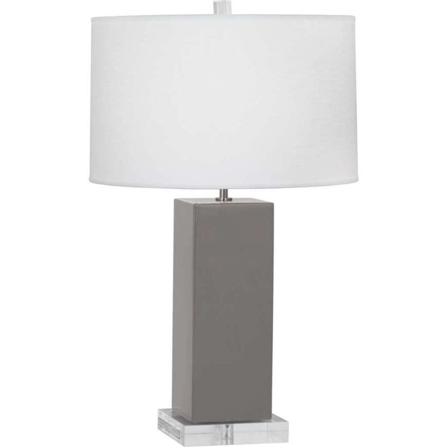 Picture of SMOKEY TAUPE HARVEY TABLE LAMP IN SMOKY TAUPE GLAZED CERAMIC ST995