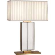 Picture of SLOAN TABLE LAMP IN LEAD CRYSTAL WITH AGED BRASS ACCENTS 1957