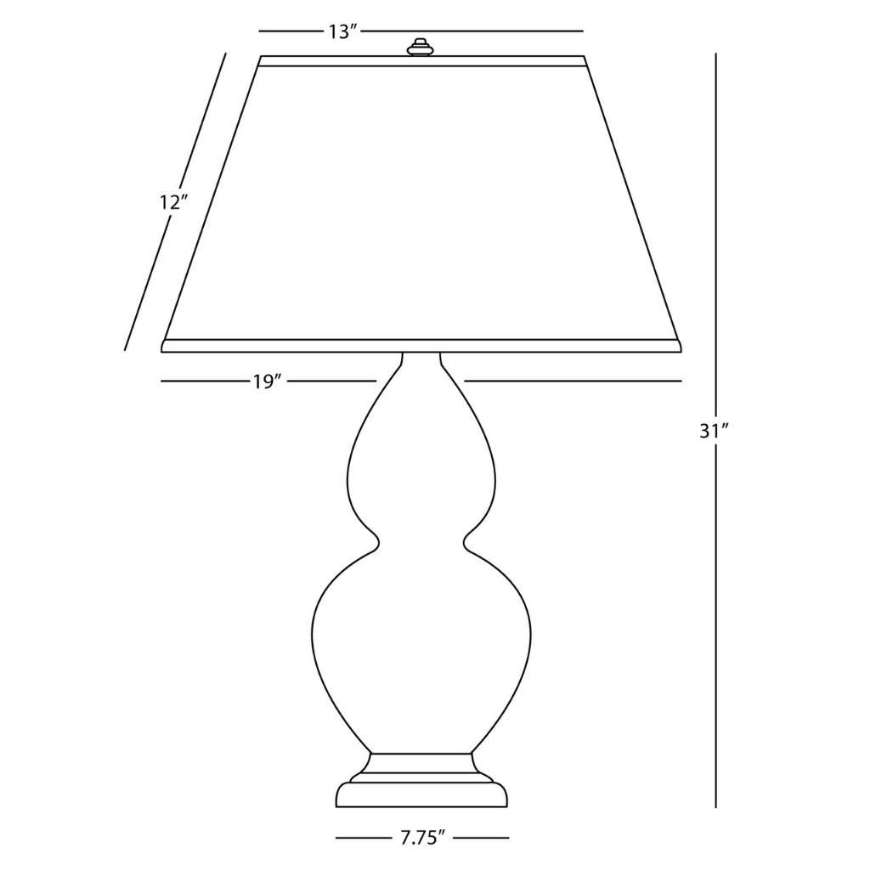 Picture of DOUBLE GOURD TABLE LAMP MCR55T