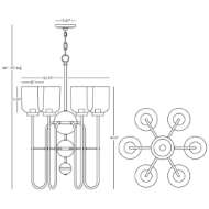 Picture of WILLIAMSBURG TYRIE CHANDELIER D410