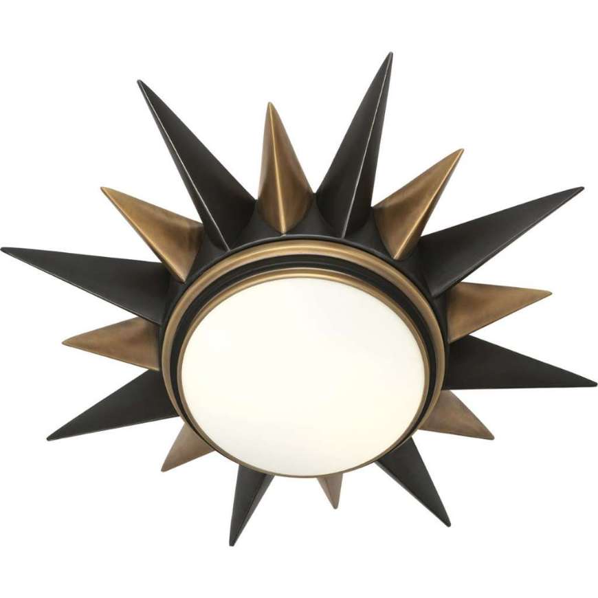 Picture of COSMOS FLUSHMOUNT IN DEEP PATINA BRONZE FINISH WITH WARM BRASS ACCENTS 1017