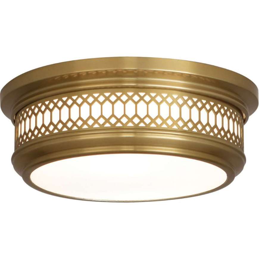 Picture of WILLIAMSBURG TUCKER FLUSHMOUNT IN ANTIQUE BRASS FINISH 306