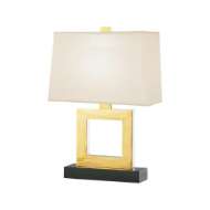 Picture of DOUGHNUT TABLE LAMP IN NATURAL BRASS FINISH 100XBN