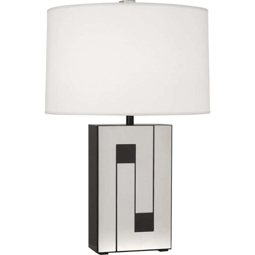 Picture of BLOX TABLE LAMP IN BLACK ENAMEL FINISH W/ POLISHED NICKEL ACCENTS BK579