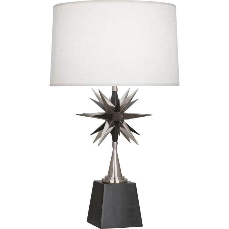 Picture of COSMOS TABLE LAMP IN DEEP PATINA BRONZE FINISH WITH ANTIQUE SILVER ACCENTS S1015