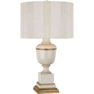 Picture of ANNIKA TABLE LAMP IN IVORY LACQUERED PAINT WITH NATURAL BRASS AND IVORY CRACKLE ACCENTS 2601