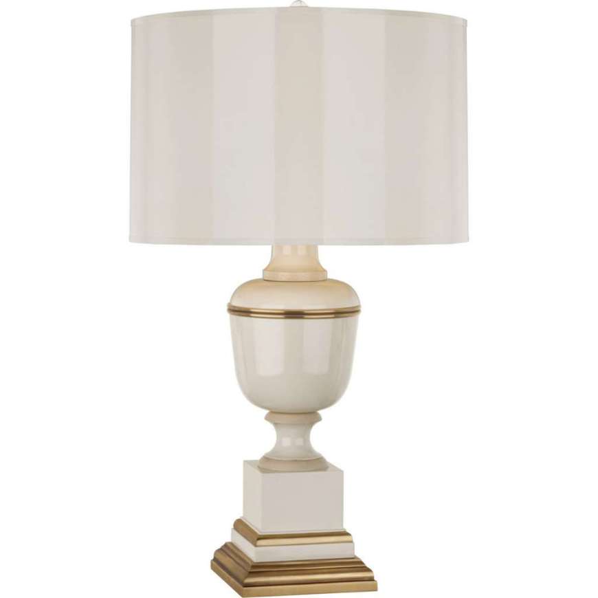 Picture of ANNIKA TABLE LAMP IN IVORY LACQUERED PAINT WITH NATURAL BRASS AND IVORY CRACKLE ACCENTS 2601