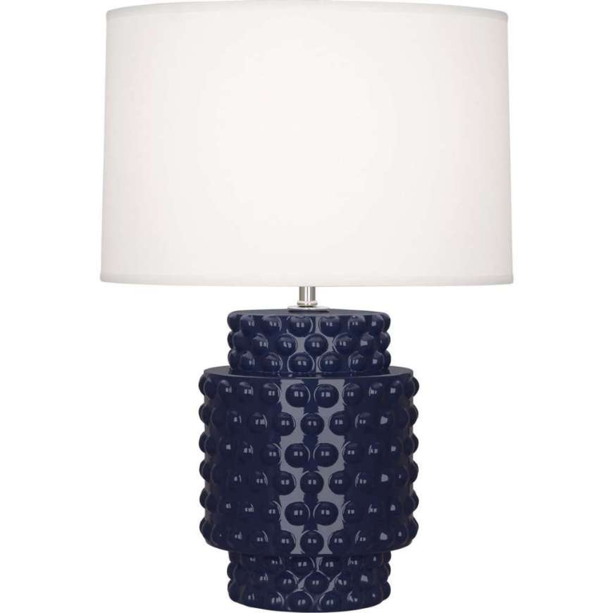 Picture of MIDNIGHT DOLLY ACCENT LAMP IN MIDNIGHT BLUE GLAZED TEXTURED CERAMIC MB801