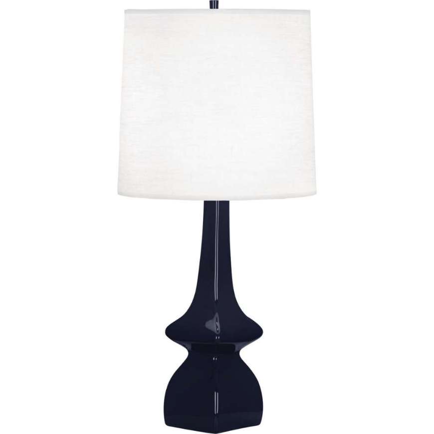 Picture of MIDNIGHT JASMINE TABLE LAMP IN MIDNIGHT BLUE GLAZED CERAMIC MB210