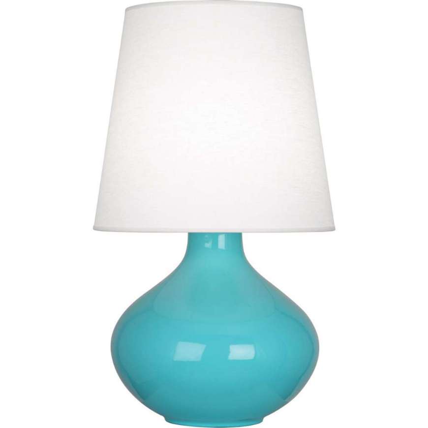 Picture of EGG BLUE JUNE TABLE LAMP IN EGG BLUE GLAZED CERAMIC EB993