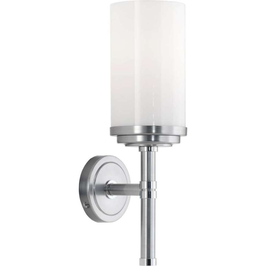 Picture of HALO WALL SCONCE IN BRUSHED CHROME FINISH WITH POLISHED CHROME ACCENTS C1324