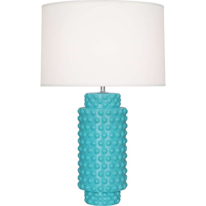 Picture of EGG BLUE DOLLY TABLE LAMP IN EGG BLUE GLAZED TEXTURED CERAMIC EB800