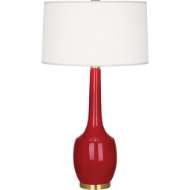 Picture of RUBY RED DELILAH TABLE LAMP IN RUBY RED GLAZED CERAMIC RR701