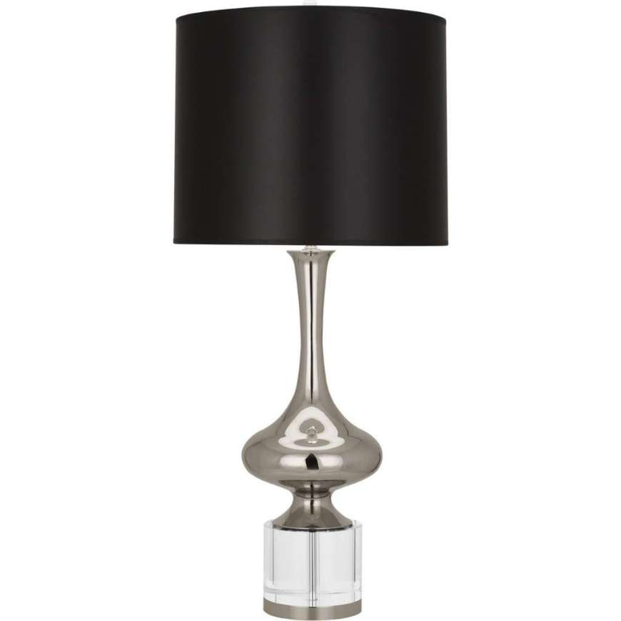 Picture of JEANNIE TABLE LAMP IN POLISHED NICKEL FINISH W/ CLEAR CRYSTAL ACCENT S209B