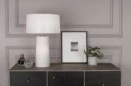 Picture of RICO ESPINET OLINDA ACCENT LAMP IN FROSTED WHITE CASED GLASS BASE WITH NIGHT LIGHT 1580W