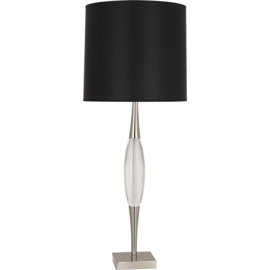 Picture of JUNO TABLE LAMP IN POLISHED NICKEL FINISH W/ CLEAR GLASS ACCENT S207B