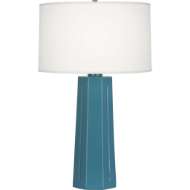 Picture of STEEL BLUE MASON TABLE LAMP IN STEEL BLUE GLAZED CERAMIC OB960