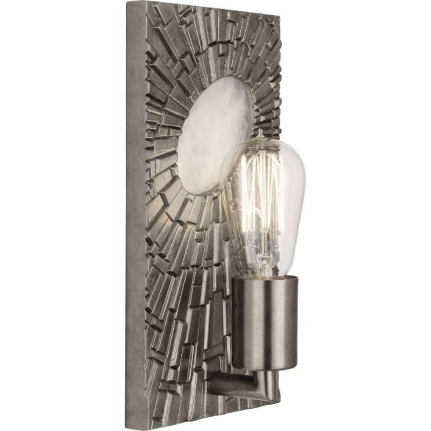 Picture of GOLIATH WALL SCONCE IN ANTIQUED POLISHED NICKEL WITH WHITE ROCK CRYSTAL ACCENT S418