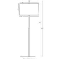 Picture of ECHO FLOOR LAMP IN STAINLESS STEEL FINISH S2181