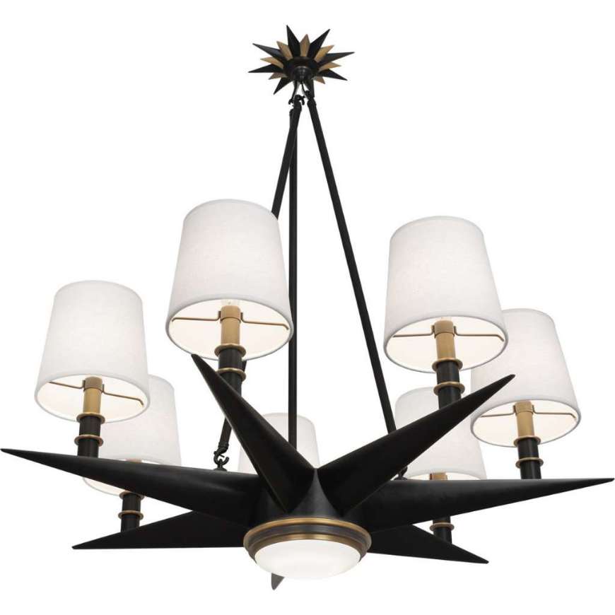 Picture of COSMOS CHANDELIER IN DEEP PATINA BRONZE FINISH WITH WARM BRASS ACCENTS 1018