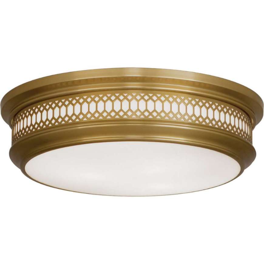 Picture of WILLIAMSBURG TUCKER FLUSHMOUNT IN ANTIQUE BRASS FINISH 307